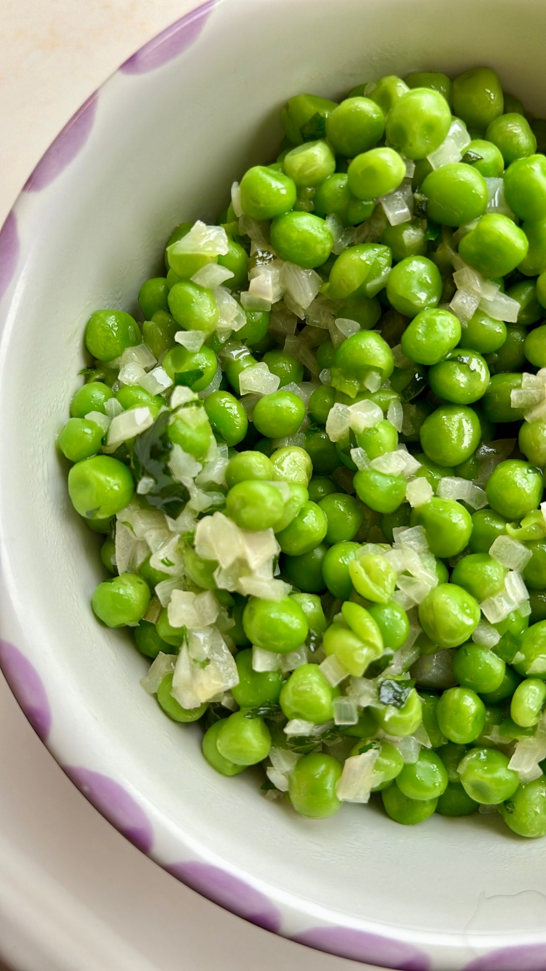Mint Shallot Peas