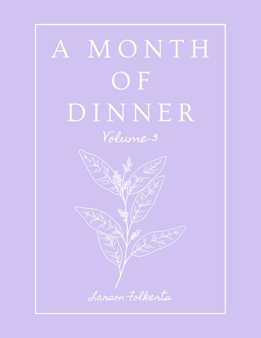 A Month of Dinner, Vol. 3 (E-Book)