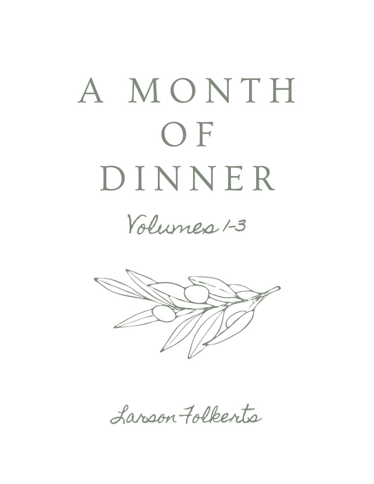 A Month of Dinner: Vol. 1-3 DIGITAL BUNDLE